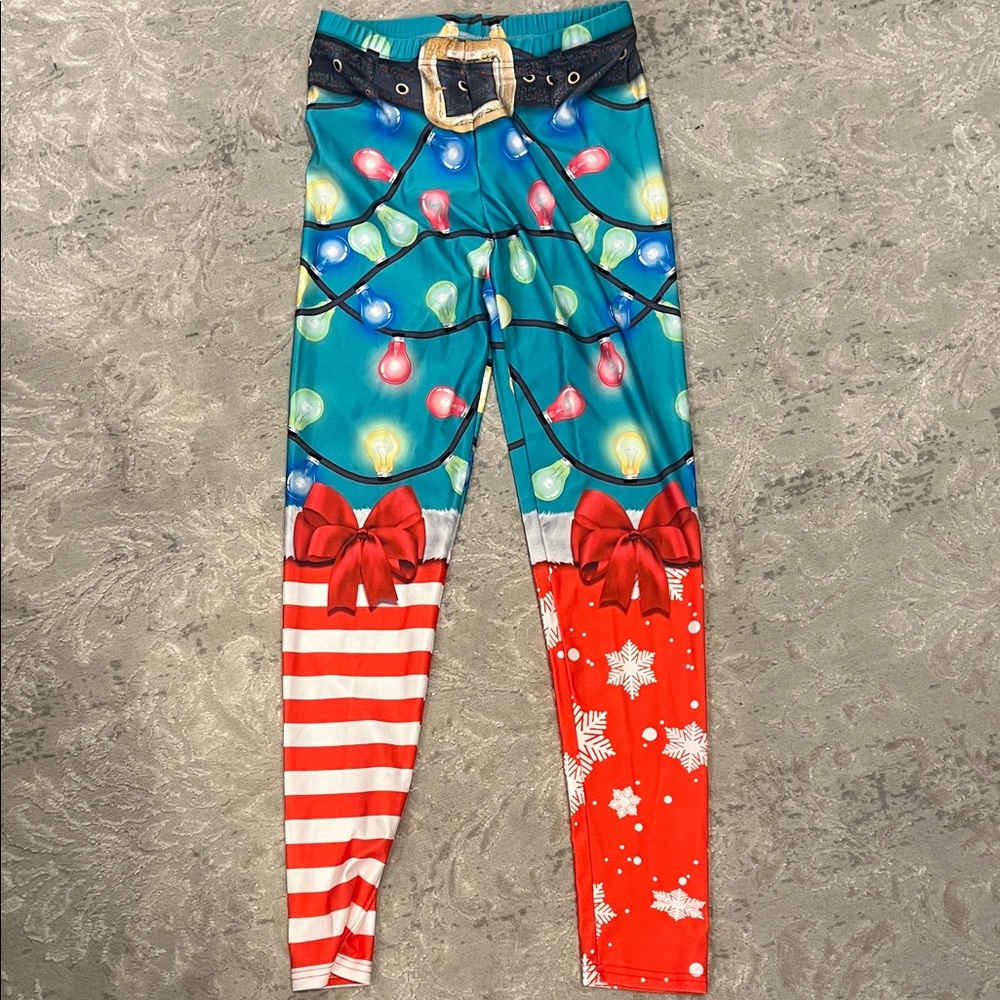 Festive Holiday Kids Leggings